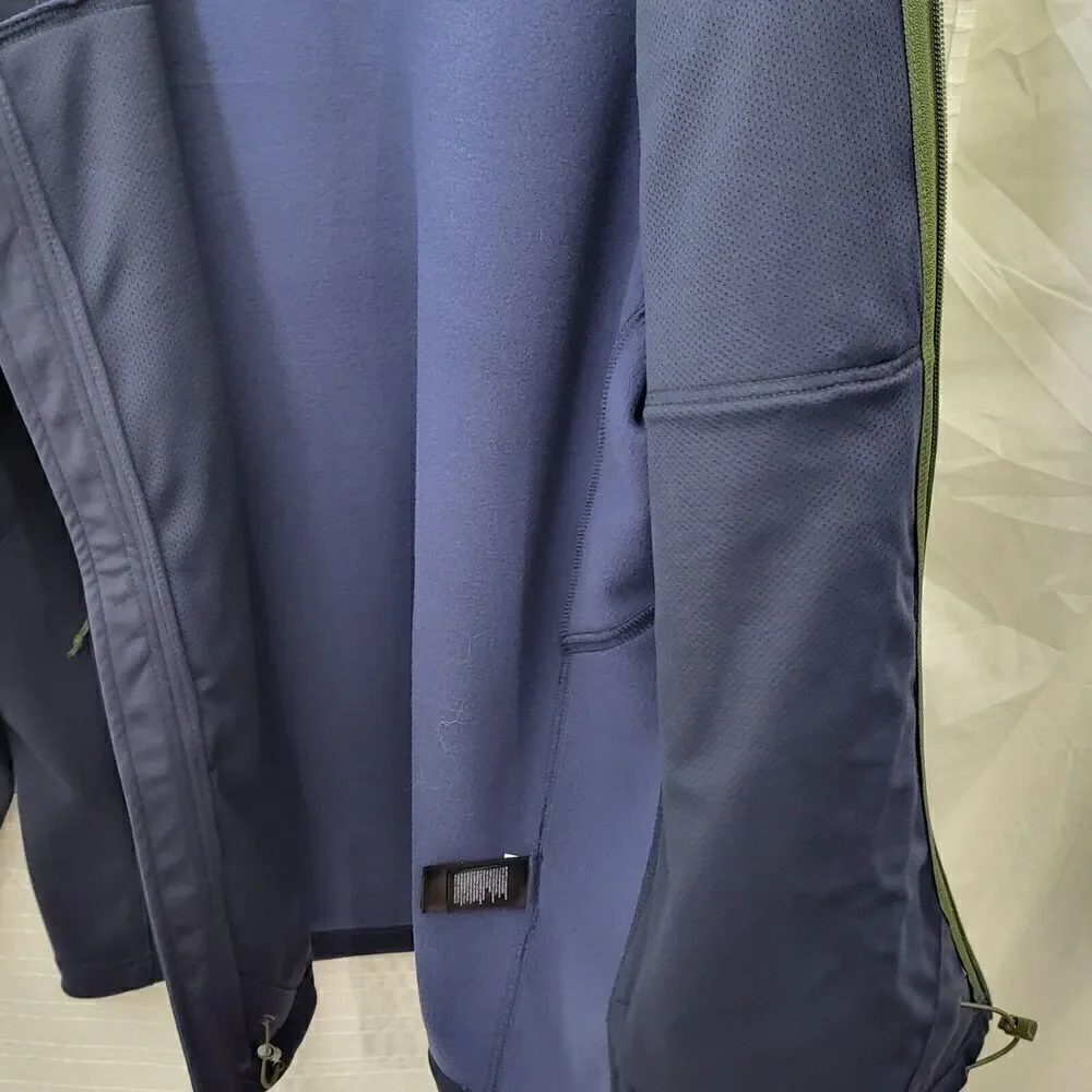The North Face 200wt Cinder Lightweight Jacket Navy Army Green Zip Men's Size L